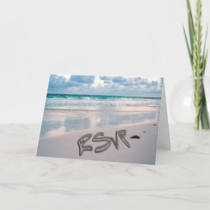 Invitación Boda de playa de la puesta del sol RSVP