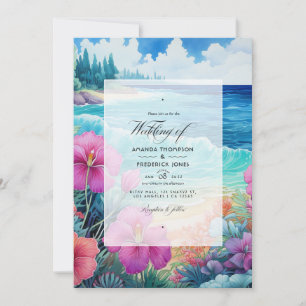 Invitación Boda de playa de verano