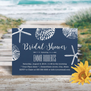 Invitación Boda de playa Ducha de novia Marina Casas de Marea