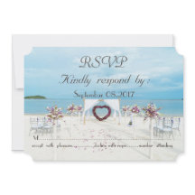 Boda de playa floral arbor RSVP