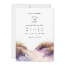 Boda de playa Golden Purple Sunset Sandy Dunes