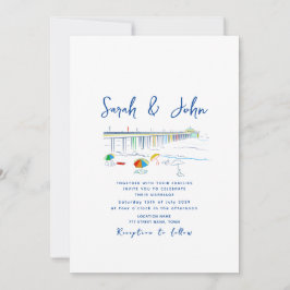 Invitación Boda de playa minimalista única
