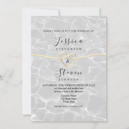 Invitación Boda de playa moderna