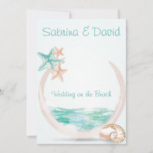 Invitación Boda de playa Ocean Breeze