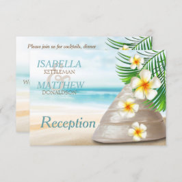 Invitación Boda de playa para el Sr. y la Sra. | Recepción