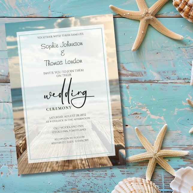 Invitación Boda de playa rusa (Subido por el creador)