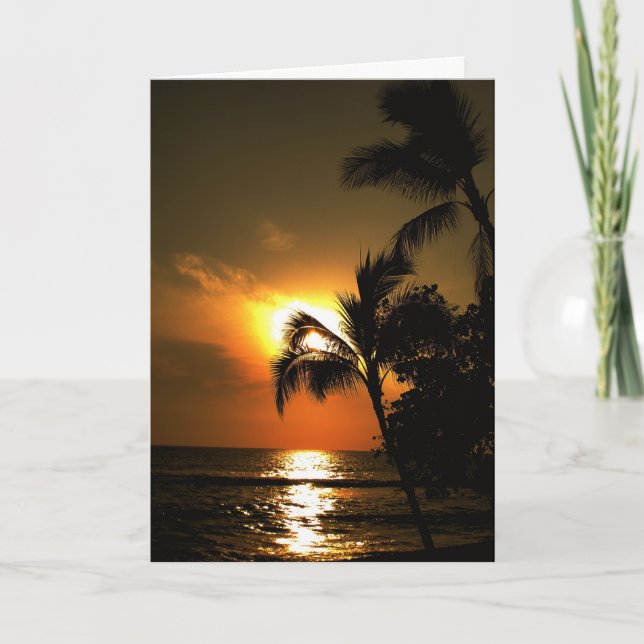 Invitación Boda de playa tropical (Anverso)