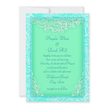 Boda de Playa Verde con Olas de Aqua y Menta