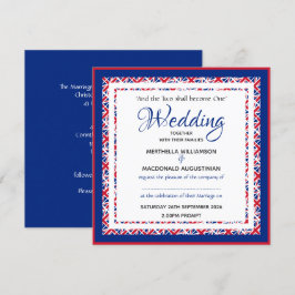 Invitación BODA de Plaza Patriótica de la UNIÓN británica Per