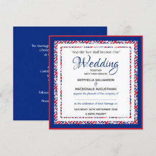 Invitación BODA de Plaza Patriótica de la UNIÓN británica Per