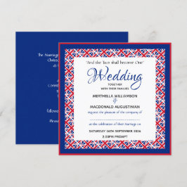 Invitación BODA de Plaza Patriótico Personalizado de la UNIÓN