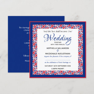 Invitación BODA de Plaza Patriótico Personalizado de la UNIÓN