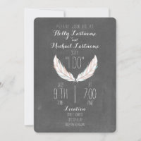 Boda de plumas inspiradas en el cartón