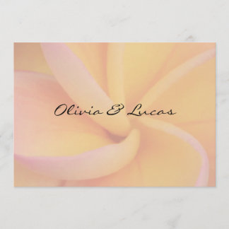 Invitación Boda de Plumeria Amarilla
