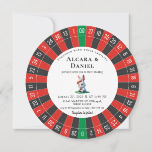 Invitación Boda de póquer en el casino de Las Vegas