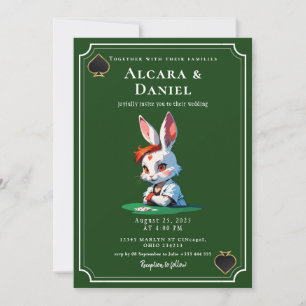 Invitación Boda de póquer en el casino de Las Vegas