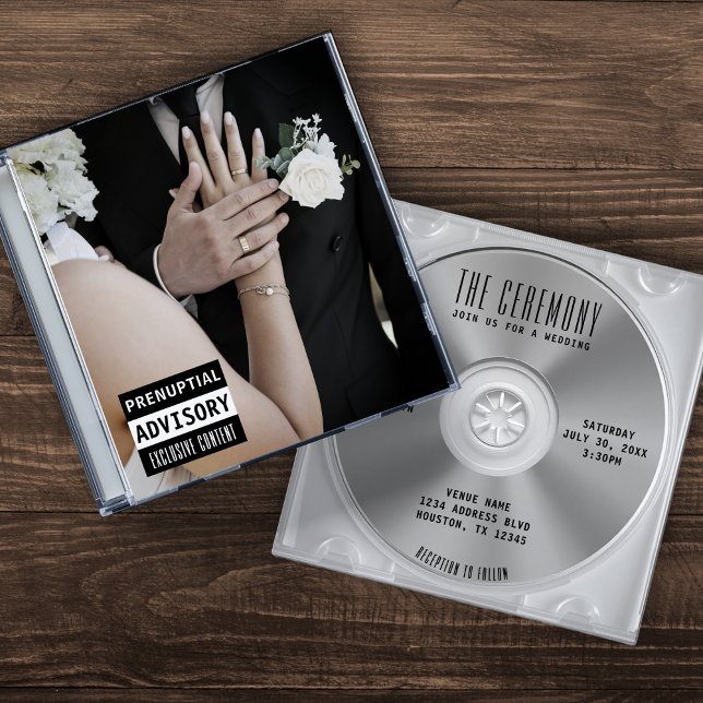 Invitación Boda de portada de álbumes de Funda de CD de músic (Subido por el creador)