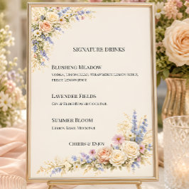 Invitación Boda de pradera de flores silvestres de lujo