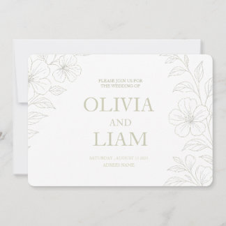 INVITACIÓN BODA DE PRESUPUESTO BOTÁNICO