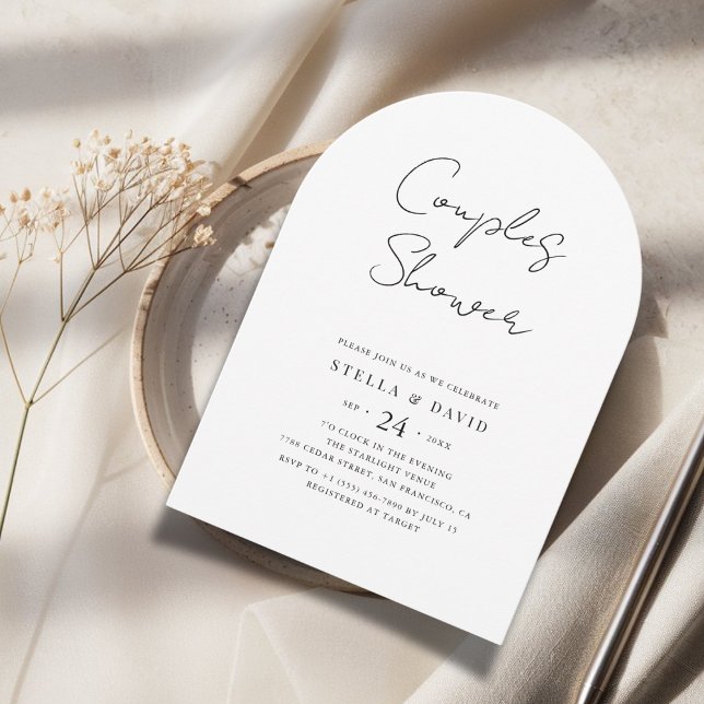 Invitación Boda de presupuesto de Boho Parejas Foto de brazo  (Subido por el creador)