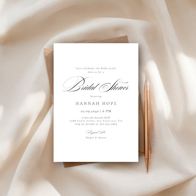 Invitación Boda de presupuesto de caligrafía de capricho duch (Subido por el creador)