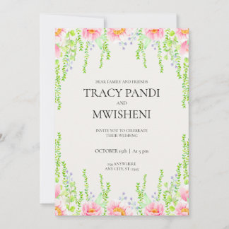 Invitación Boda de presupuesto minimalista