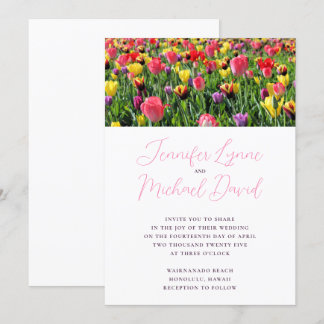 Invitación Boda de primavera de Tulips