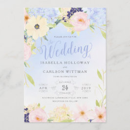 Invitación Boda de Primavera de Vintage Floral