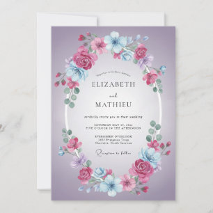 Invitación Boda de primavera divina lavanda