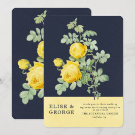 Invitación Boda de Primavera Romántica de la Marina y la Rosa