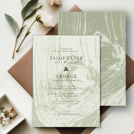 Invitación Boda de primavera rústica moderna clásica con veta