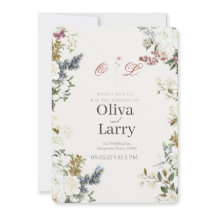 Boda de primavera y verano con flores silvestres
