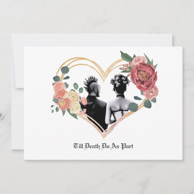 Invitación Boda de punk (Anverso)