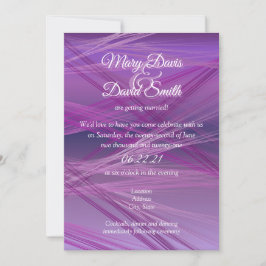 Invitación Boda de Purple Streaks