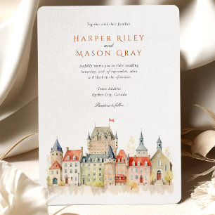 Invitación Boda de Québec City Canada