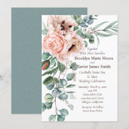 Invitación Boda de radiaciones de amapola