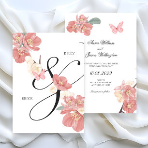 Invitación Boda de rama floral
