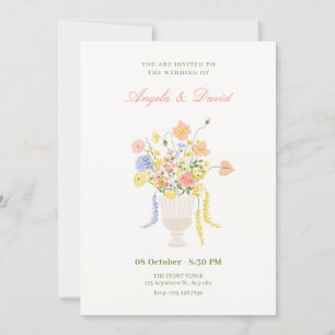 Invitación Boda de ramo de flores