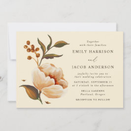 Invitación Boda de ramo floral vintage