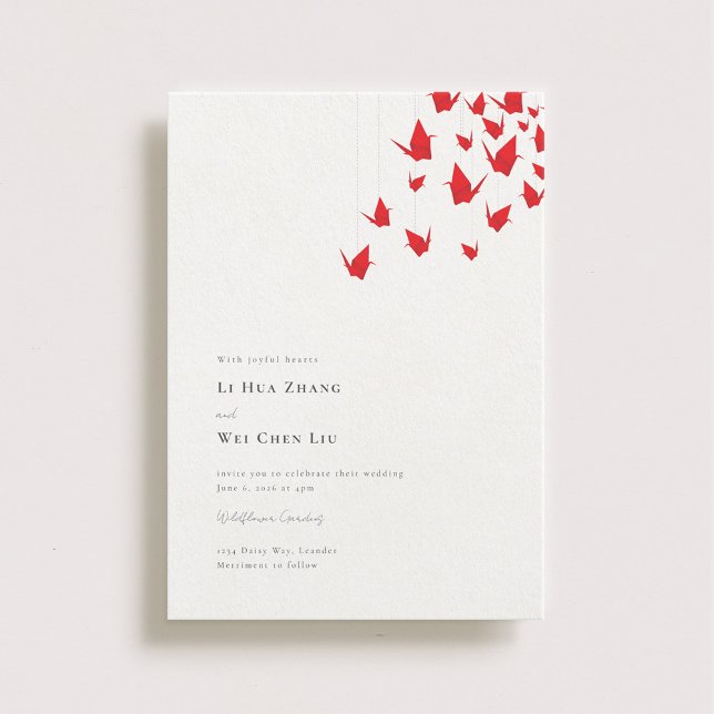 Invitación Boda de ranas de papel originami (Subido por el creador)