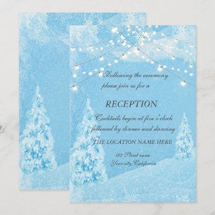 Invitación Boda de recepción de árbol de pino de país de las 