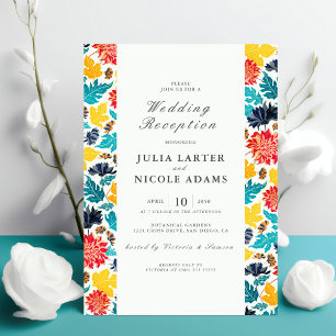 Invitación Boda de recepción de girasoles de acuarela natural