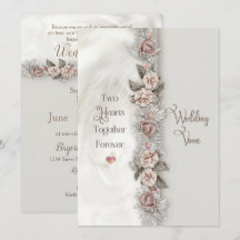 Boda de renovación promete Rosa beige floral de su