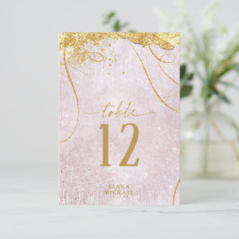 Invitación Boda de resumen de oro de líneas finas Mauve ID867
