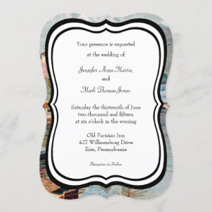 Invitación Boda de riviera francesa de los años 20 del viaje