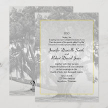 Boda de roble amarillo de plata gris oscuro