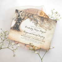 Boda de roble tallado ruso vintage