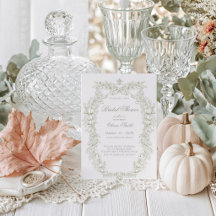Boda de roble y calabaza botánico de otoño vintage