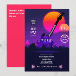 Invitación Boda de Rock and Roll