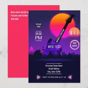 Invitación Boda de Rock and Roll